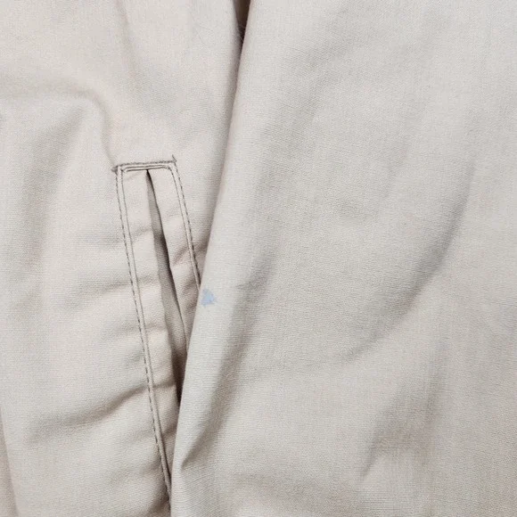 Vintage Land-N-Lakes Jacket Mens Medium Beige Cotton Bomber Talon Zip Lined 60s - Picture 2 of 9